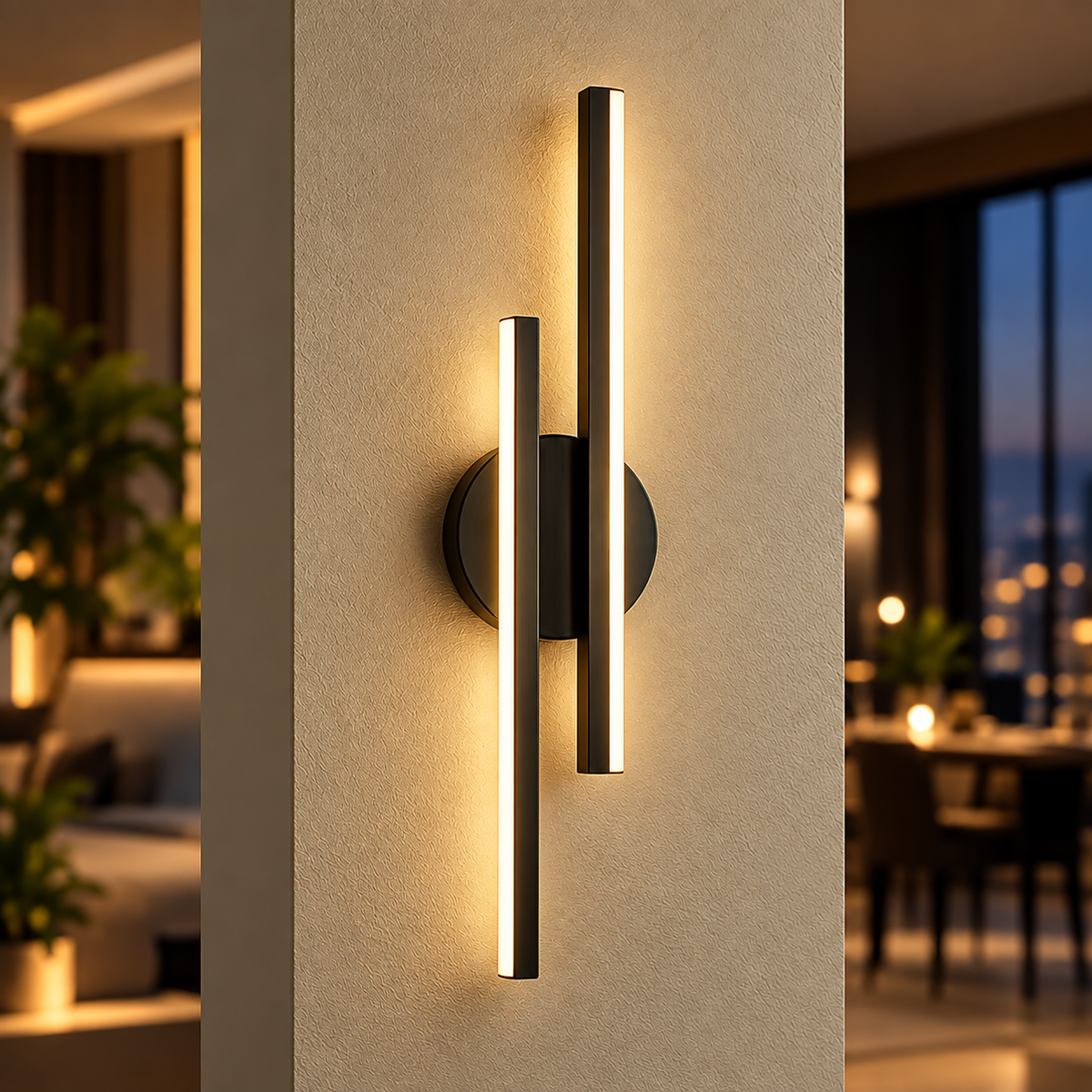 PARS Şarjlı Modern LED Duvar Apliği Günışığı Taşınabilir Usb