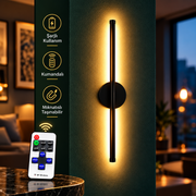 FENİX Şarjlı Modern LED Duvar Apliği Günışığı Taşınabilir Usb KUMANDALI