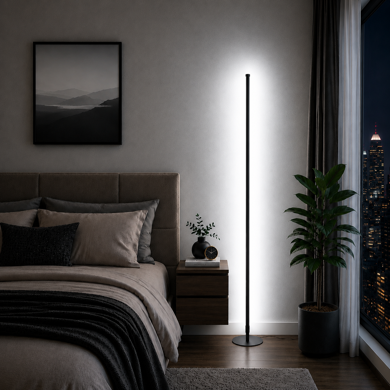 Nexus  Renkli LED Lambader – RGB 16 Renk, 4 Mod, Uzaktan Kumandalı - 150 Cm