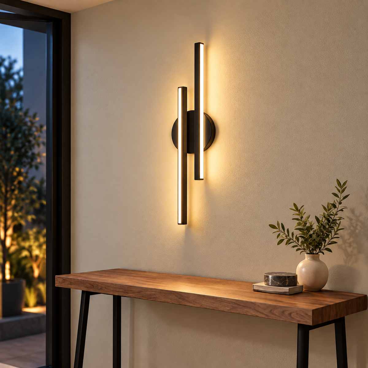 PARS Şarjlı Modern LED Duvar Apliği Günışığı Taşınabilir Usb