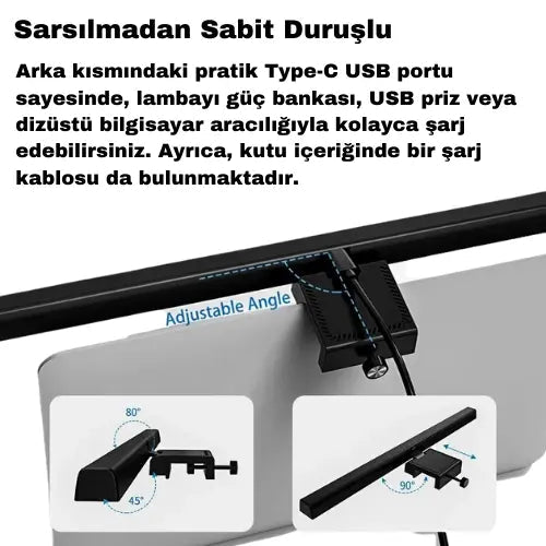 Monitör Üstü Akrobat Işık Çubuğu 33 cm
