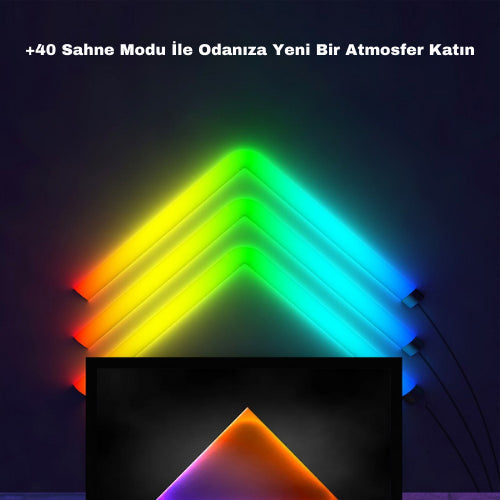 Tüp Led Birleştirilebilir RGB-IC Telefon ve Kumanda  Kontrollü