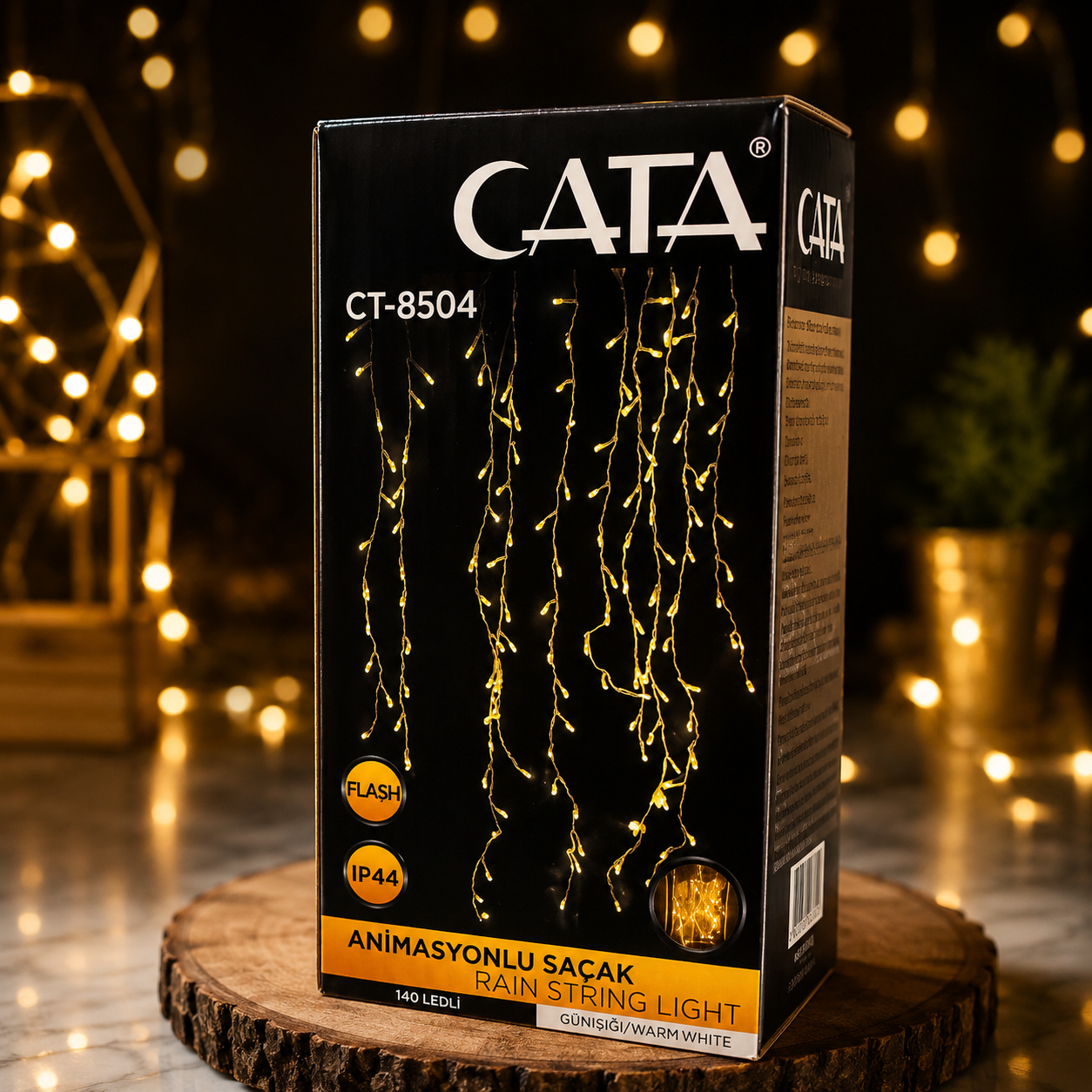CT-8504 2x0,60 m Gün Işığı Saçak LED Animasyonlı Eklenebilir Dekoratif Perde Işığı