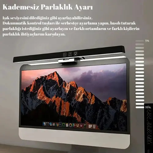 Monitör Üstü Akrobat Işık Çubuğu 33 cm