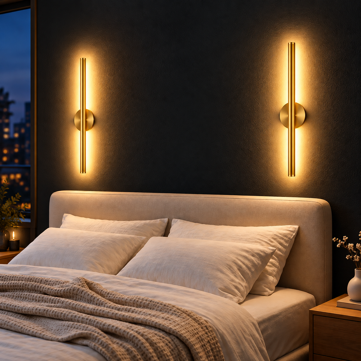 FENİX Şarjlı Modern LED Duvar Apliği Günışığı Taşınabilir Usb KUMANDALI