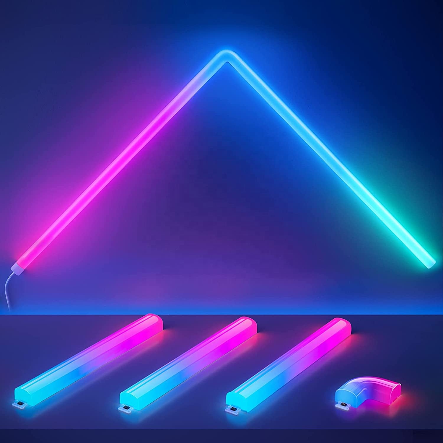 Tüp Led Birleştirilebilir RGB-IC Telefon ve Kumanda  Kontrollü