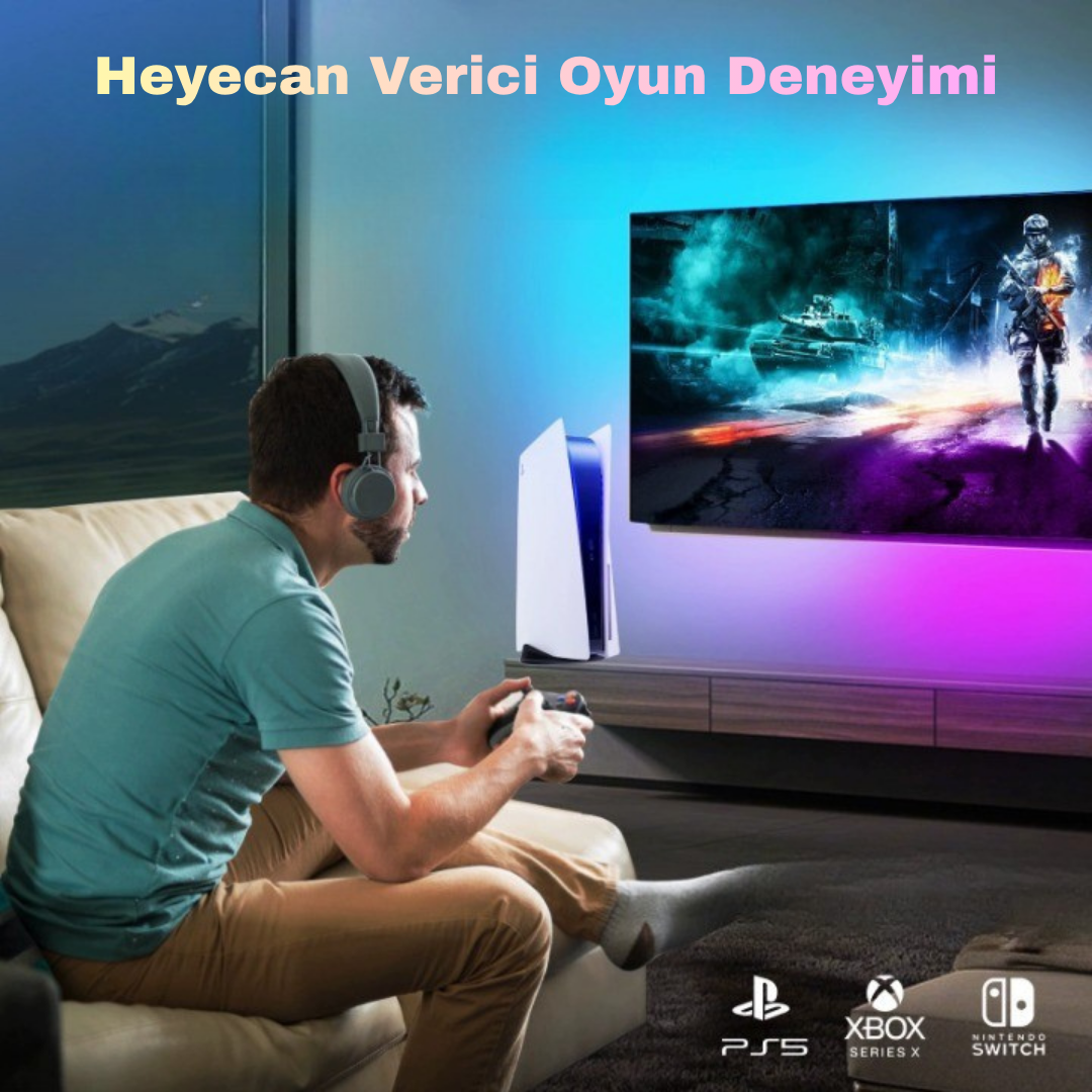 Glow T2 TV ARKASI AMBİYANS LED HDMI