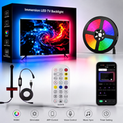 Glow TV Senkronize Ambiyans Akıllı LED | Sese Duyarlı, Telefon ve Kumanda Kontrollü