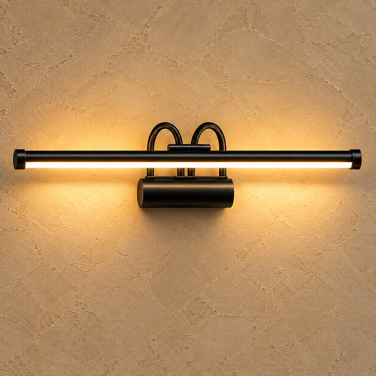 Flüt Aplik / 50CM / Şarjlı LED Aplik / Type-C USB Kablosuz Duvar Lambası 8W Gün Işığı 4000K