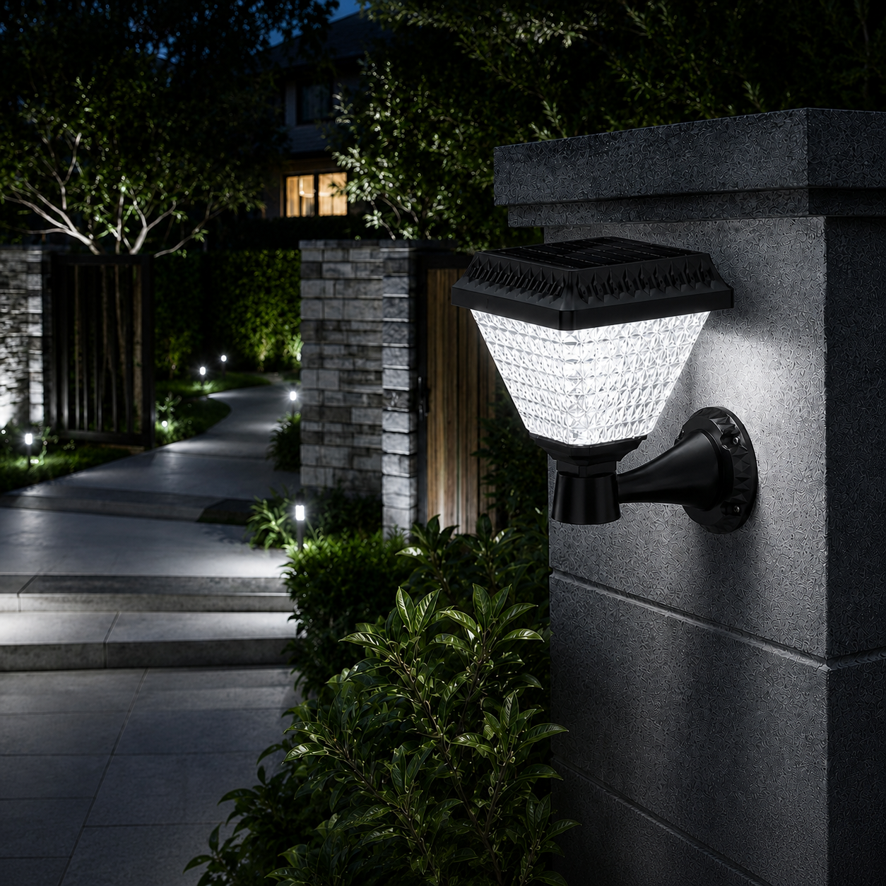 Güneş Enerjili 30W SOLARLI LED APLİK BEYAZ IŞIK CT-7316