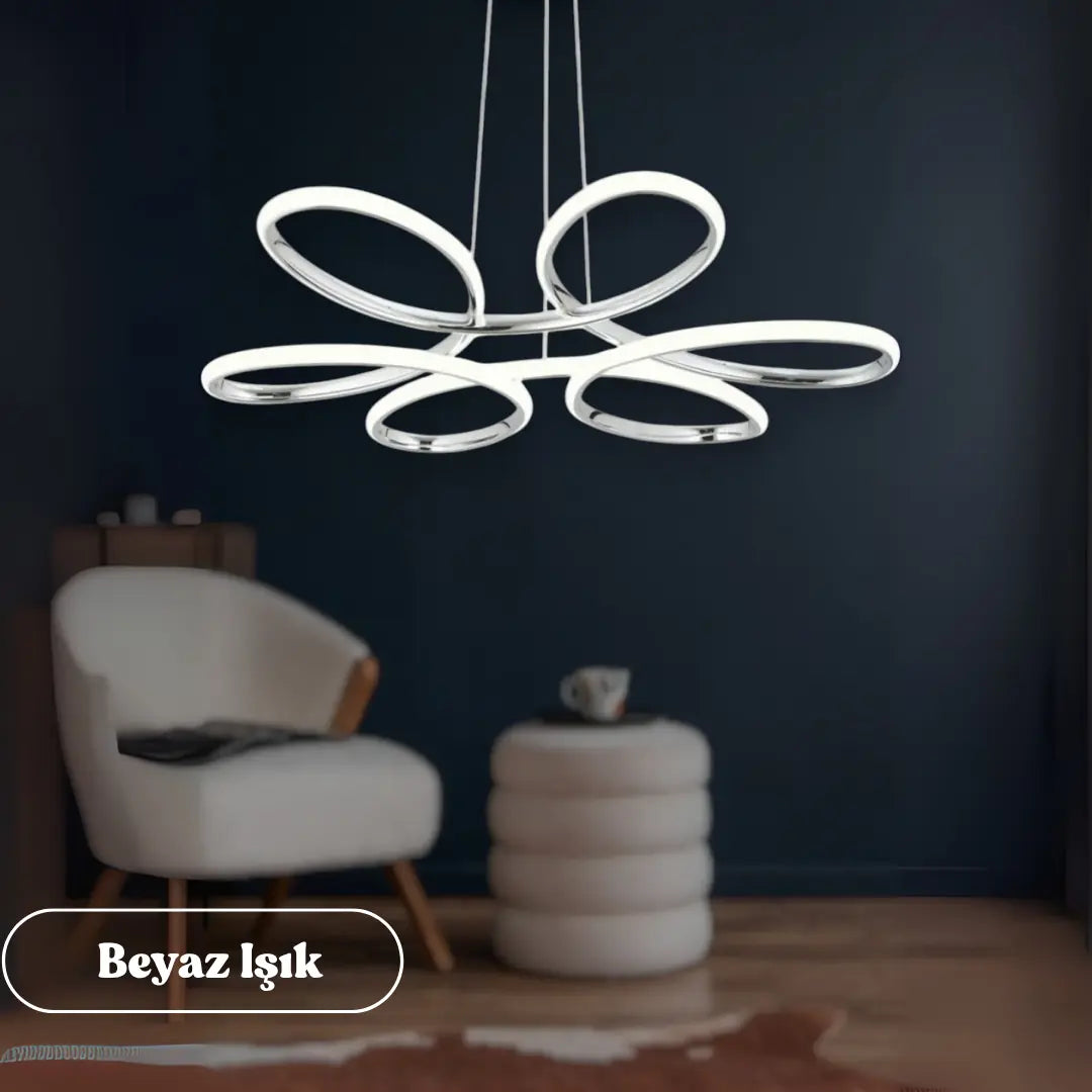 Nipul Modern Sarkıt Avize Beyaz Power Led BEYAZ IŞIK