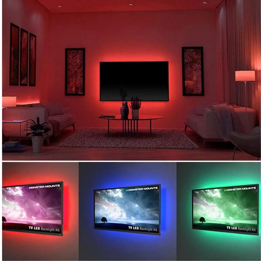 SESE DUYARLI RGB ŞERİT LED  KUMANDALI  ( ÖLÇÜ SEÇENEĞİ )