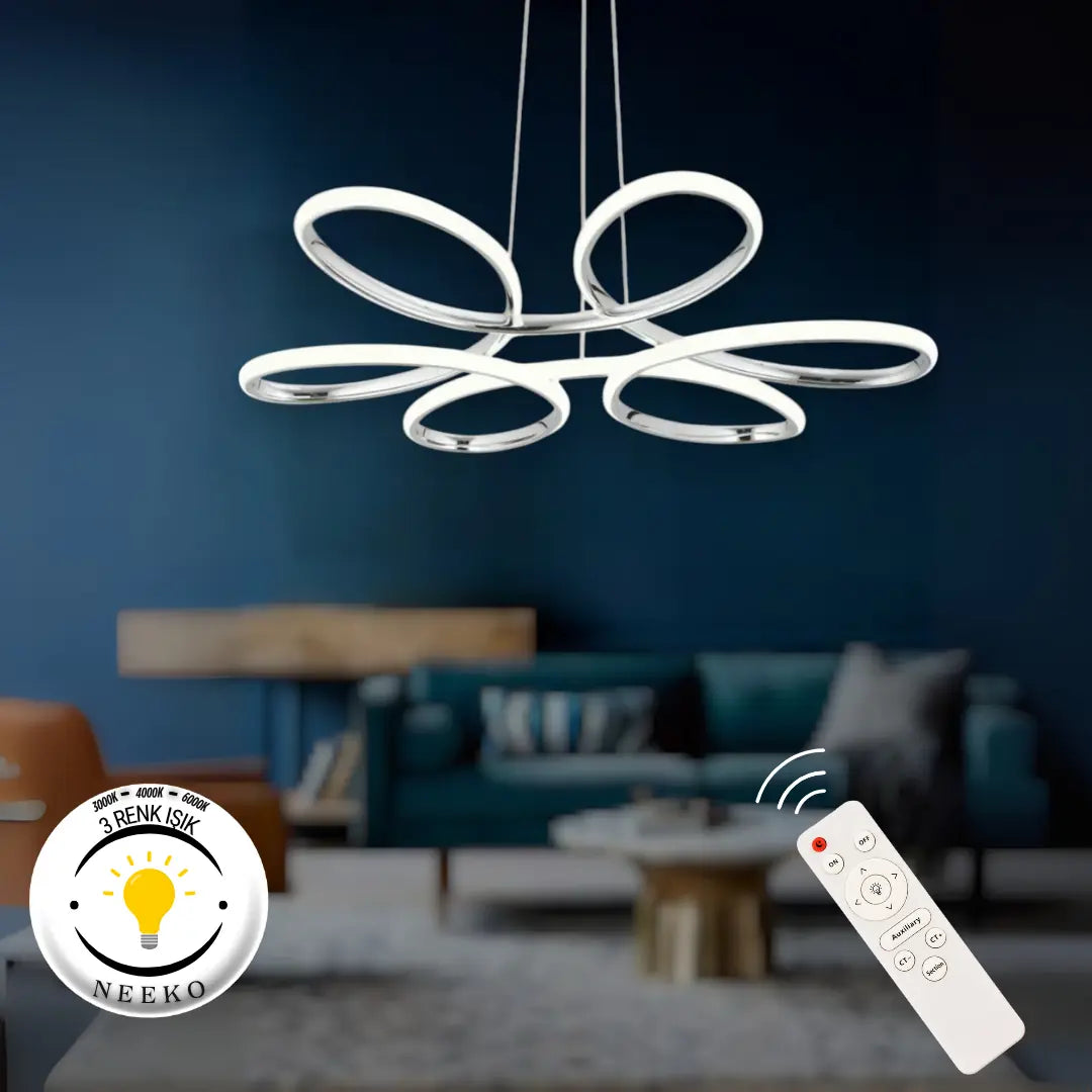 Nipul Modern Sarkıt Ultra Power Led 3 RENK - KUMANDALI