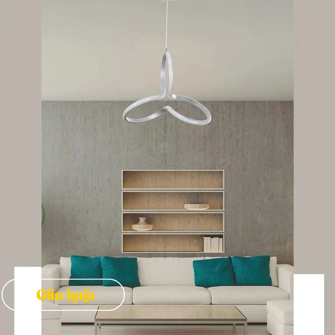 Clover Tekli Plafonyer  Power Led Ultra Beyaz GRİ KASA - GÜN IŞIĞI