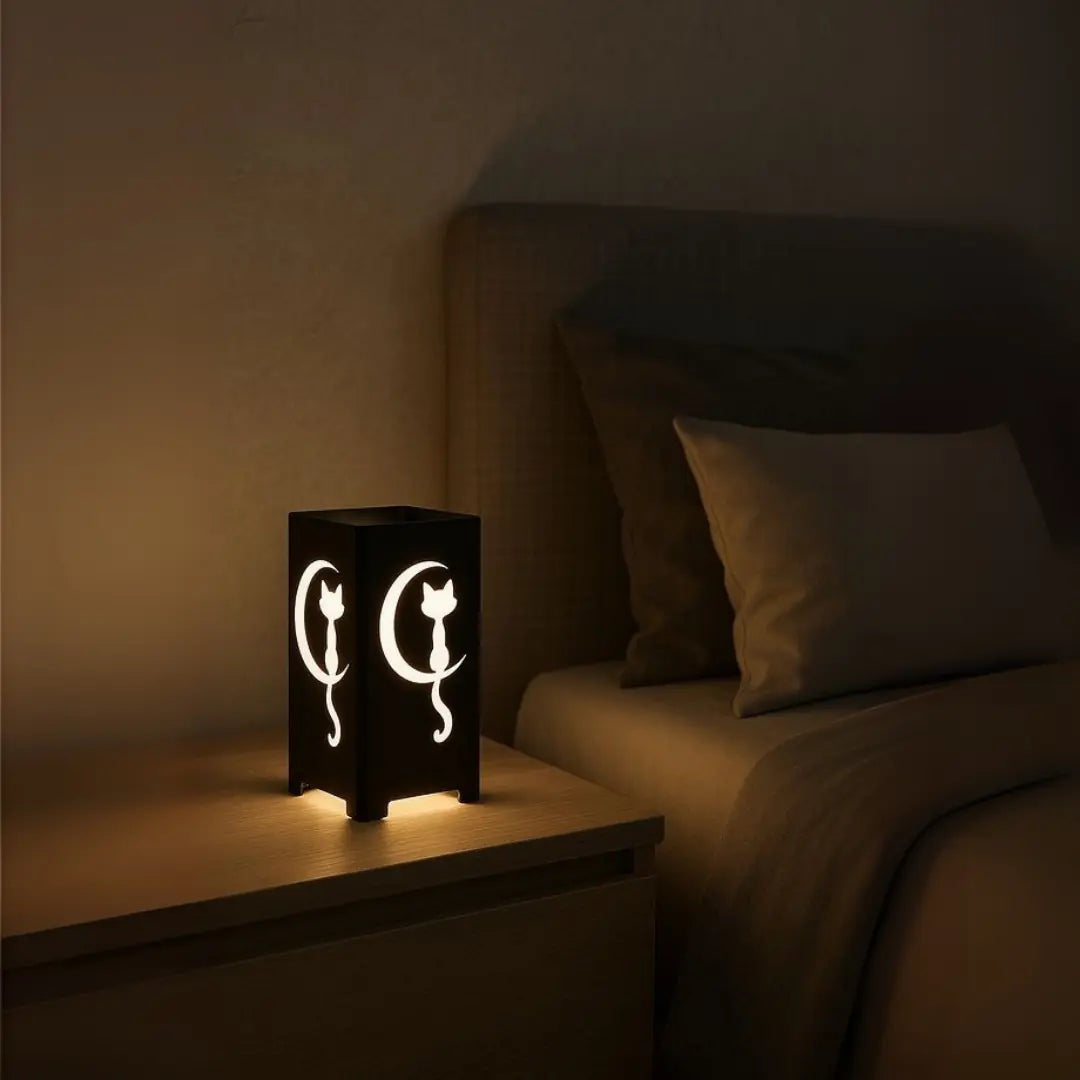 Cat LED Işıklı Masa Lambası  Dekoratif Gece Lambası