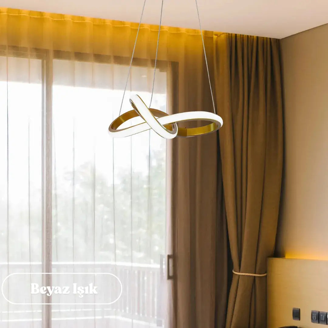 Bonna Modern Sarkıt Power LED Avize Beyaz Işık - Eskitme Kasa