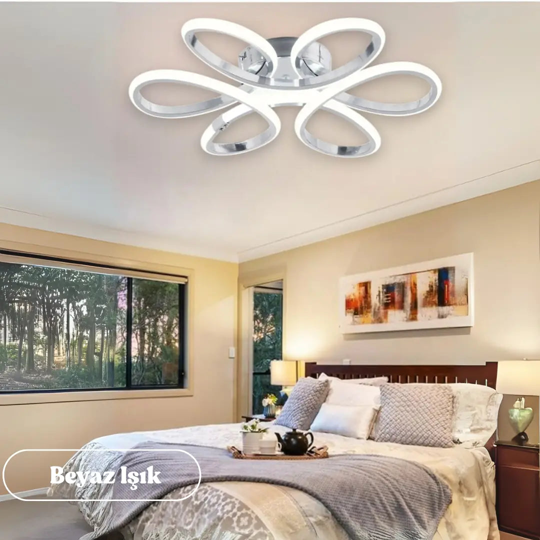 Linup Modern Plafonyer Tavana Sıfır Power LED Avize Beyaz Işık