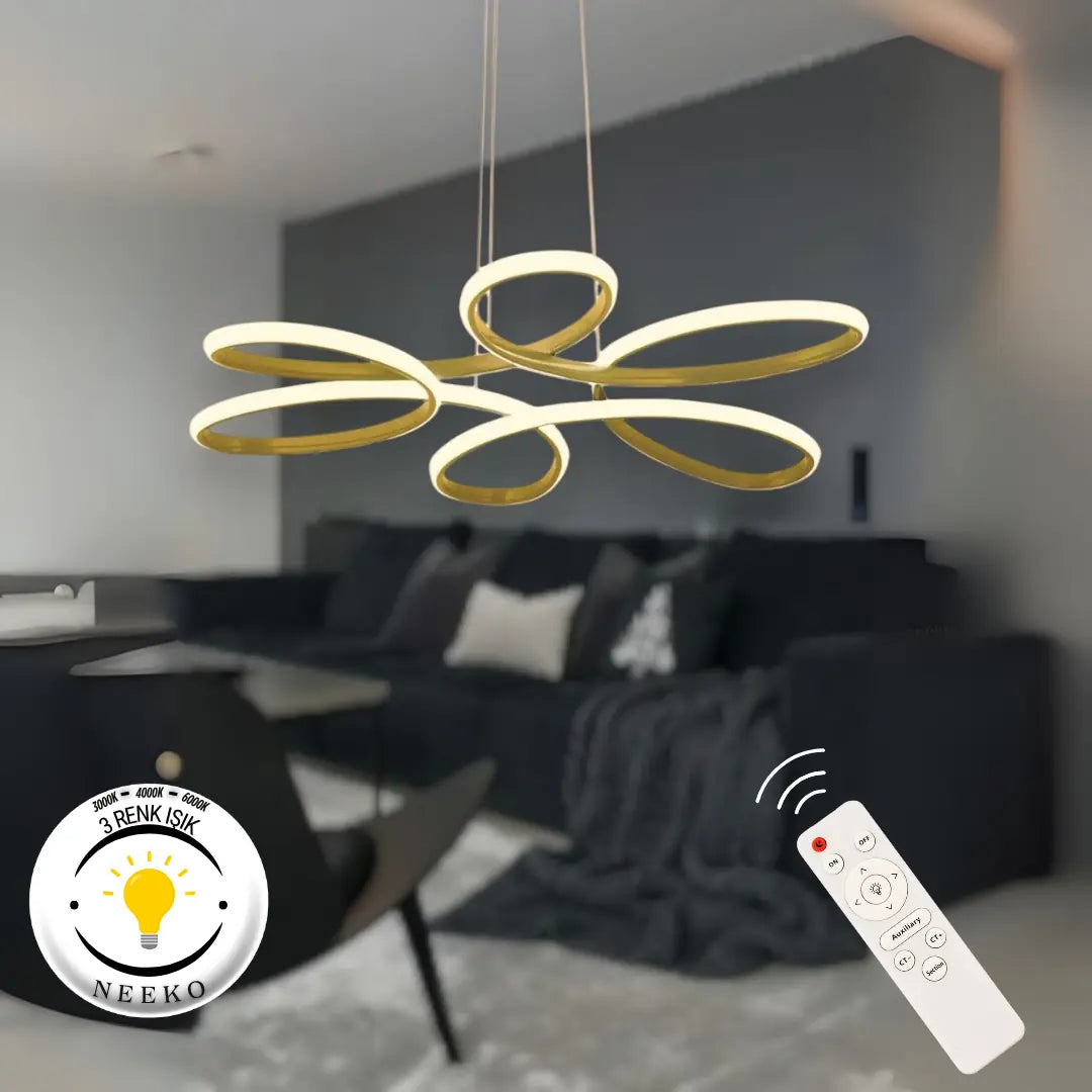 Nipul Modern Sarkıt Ultra Power Led 3 RENK - KUMANDALI
