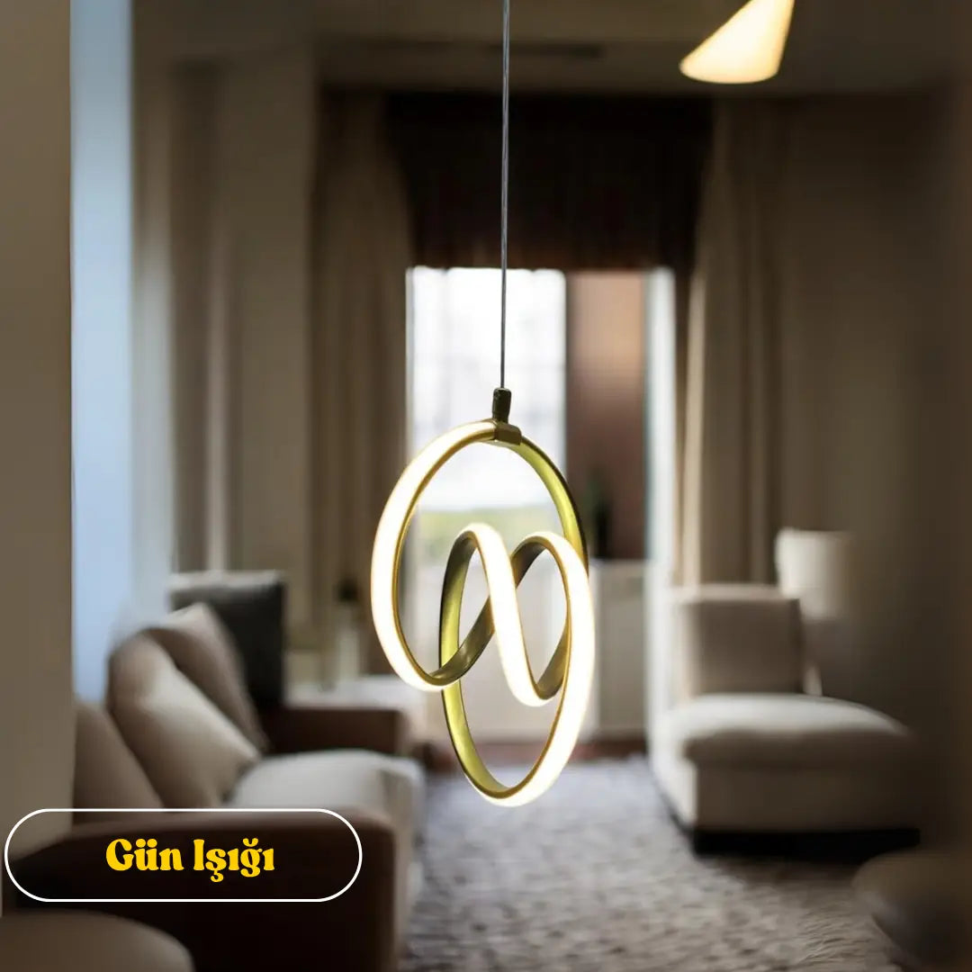 Emily Modern Sarkıt Power LED Avize Gün Işığı - Eskitme Kasa