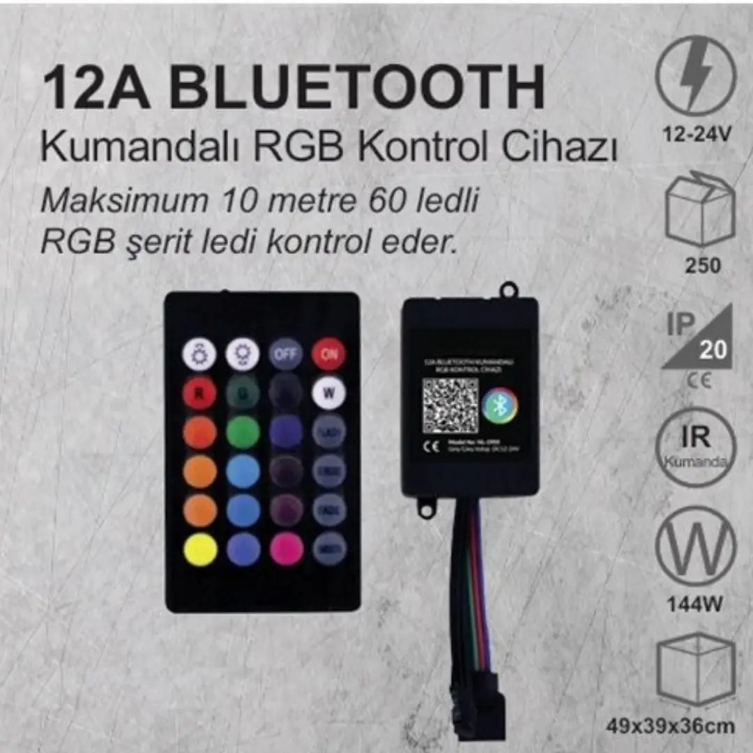 Telefon ve Kumanda  Kontrollü RGB Controller