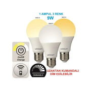 10v 3 Renk Aç Kapa Anahtarlı Led Ampul