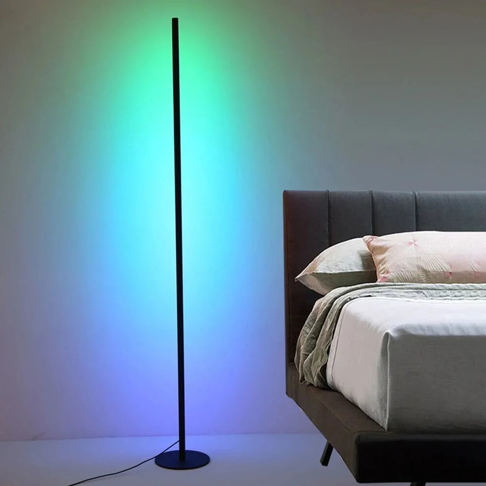 Ambiora Akıllı ARGB LED Lambader – Kumandalı, 56 Işık Modu ve 4 Sabit Renk - 120 Cm