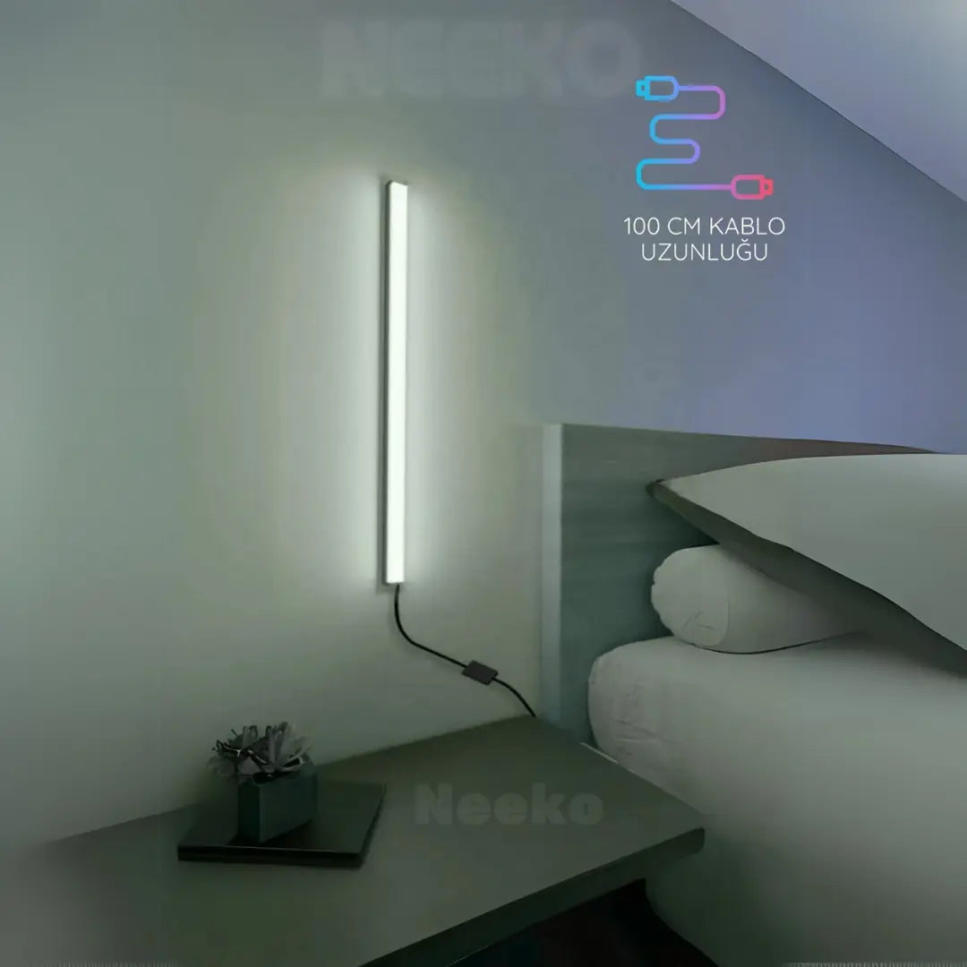 Duo RGB LED Lambader – 16 Renk, 4 Işık Modu, Kumandalı ve Dimlenebilir Aydınlatma