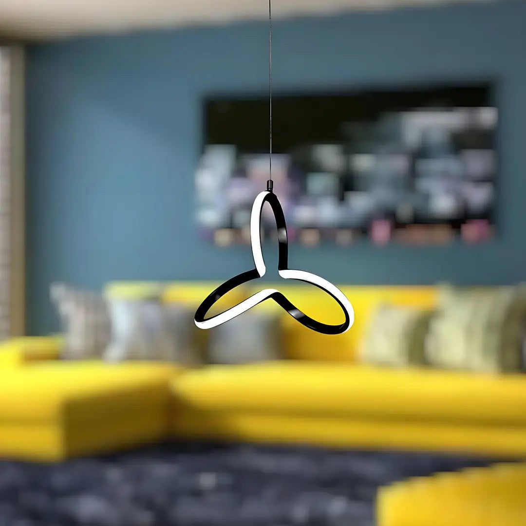 Clover Tekli Sarkıt  Power Led Ultra SİYAH KASA - BEYAZ IŞIK
