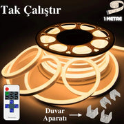 Rayza Neon Esnek Şerit Led Tak Çalıştır Kumandalı - Dimmer- Gün Işığı (ÖLÇÜ SEÇENEĞİ)