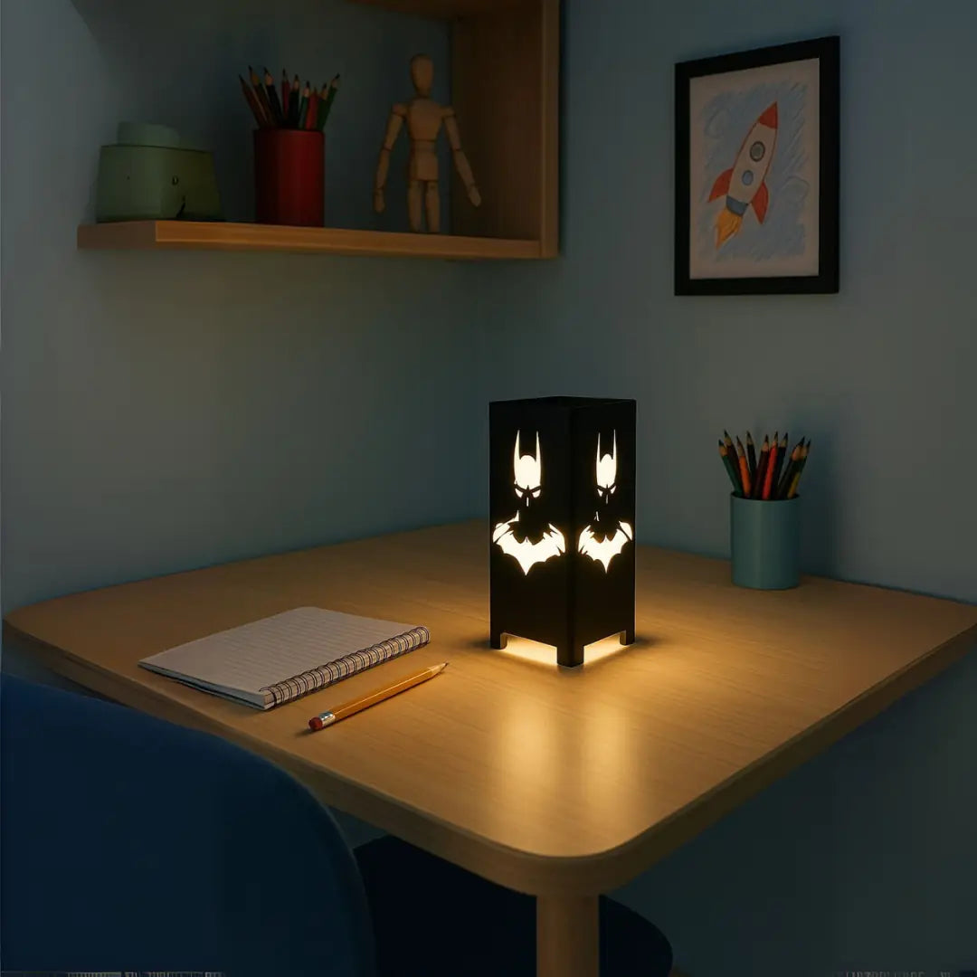 Batman LED Işıklı BJK Masa Lambası  Dekoratif Gece Lambası