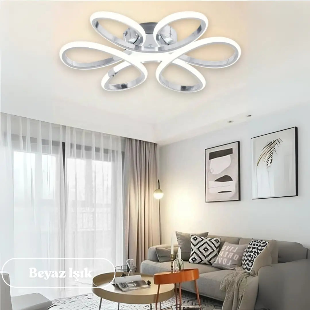 Linup Modern Plafonyer Tavana Sıfır Power LED Avize Beyaz Işık