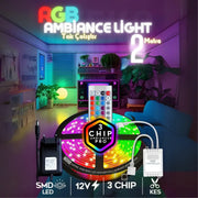 Rgb Led Tak Çalıştır 16 Renkli 4 Animasyonlu Tv Arkası Led Yatak Odası Led Bilgisayar Led 2 Metre