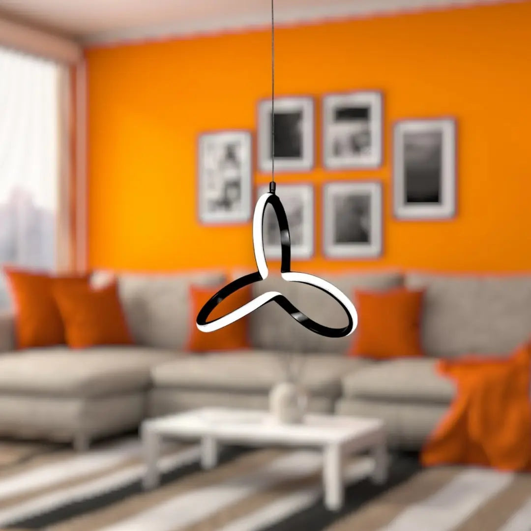 Clover Tekli Sarkıt  Power Led Ultra SİYAH KASA - BEYAZ IŞIK