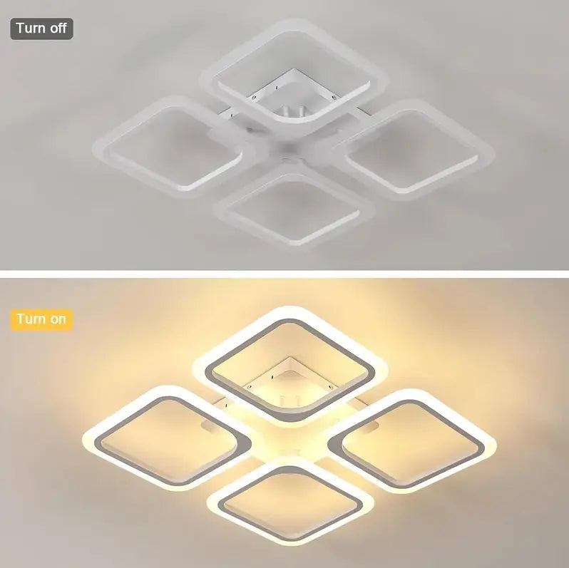 Toya 4'lü Beyaz Plafonyer Ultra Günışığı Ledli Avize