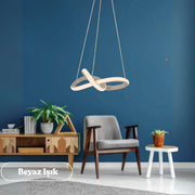Modern Bonna Tekli GRİ Sarkıt LED Beyaz Power Ledli GRİ KASA - BEYAZ IŞIK