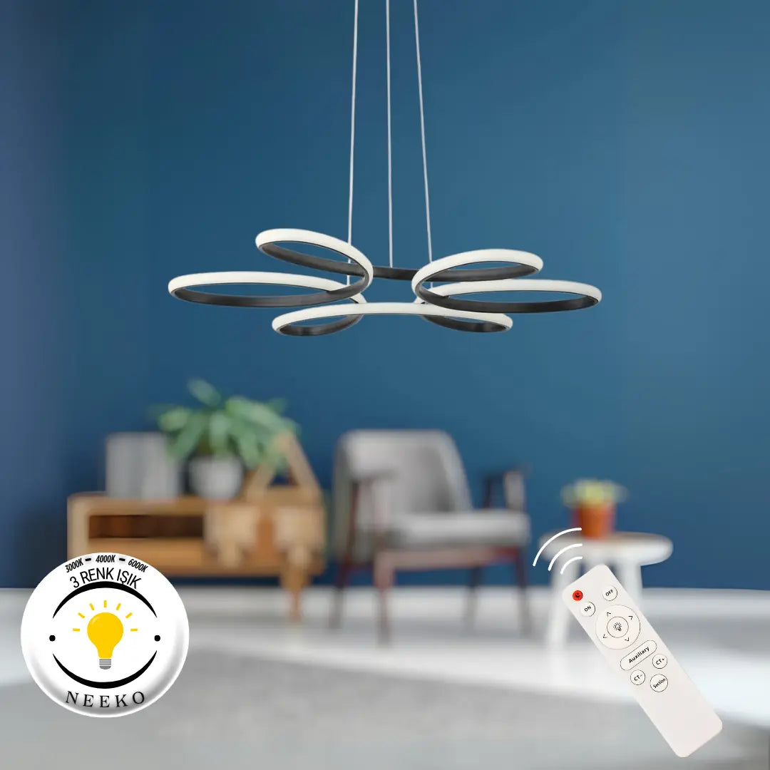 Nipul Modern Sarkıt Ultra Power Led 3 RENK - KUMANDALI