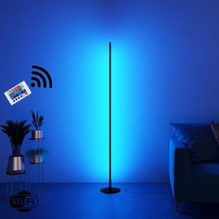 Nexus  Renkli LED Lambader – RGB 16 Renk, 4 Mod, Uzaktan Kumandalı - 150 Cm