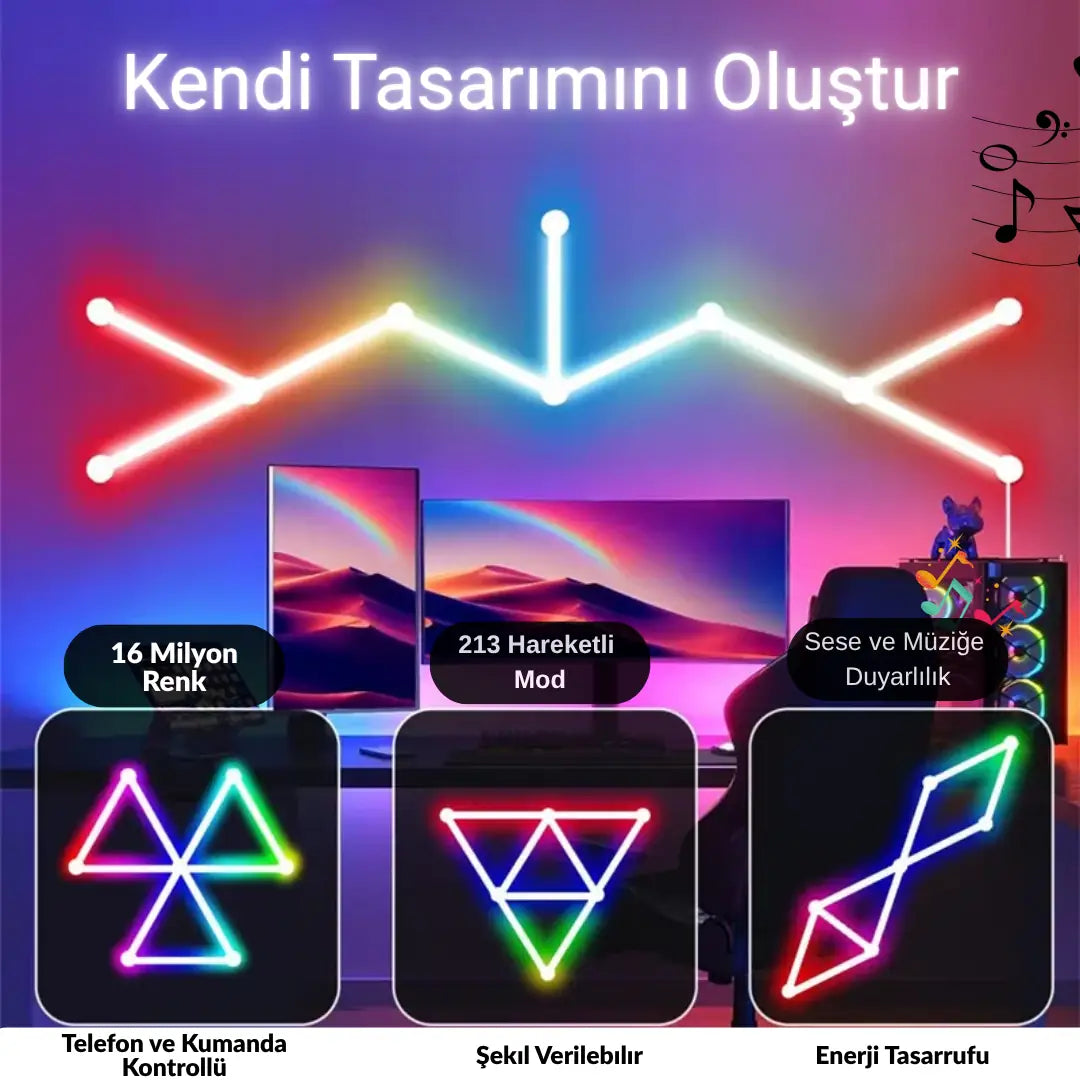 Shaped Rod Şekil Verilebilir ARGB Led Çubuk