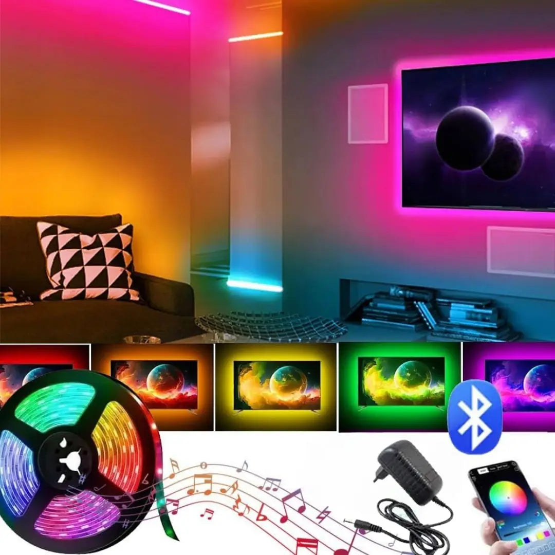 MOBİL TELEFON  KONTROL ŞERİT LED  RGB ( ÖLÇÜ SEÇENEĞİ )