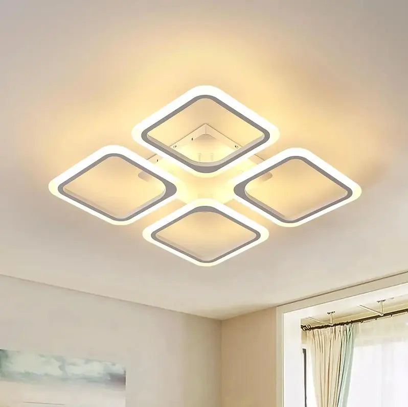 Toya 4'lü Beyaz Plafonyer Ultra Günışığı Ledli Avize