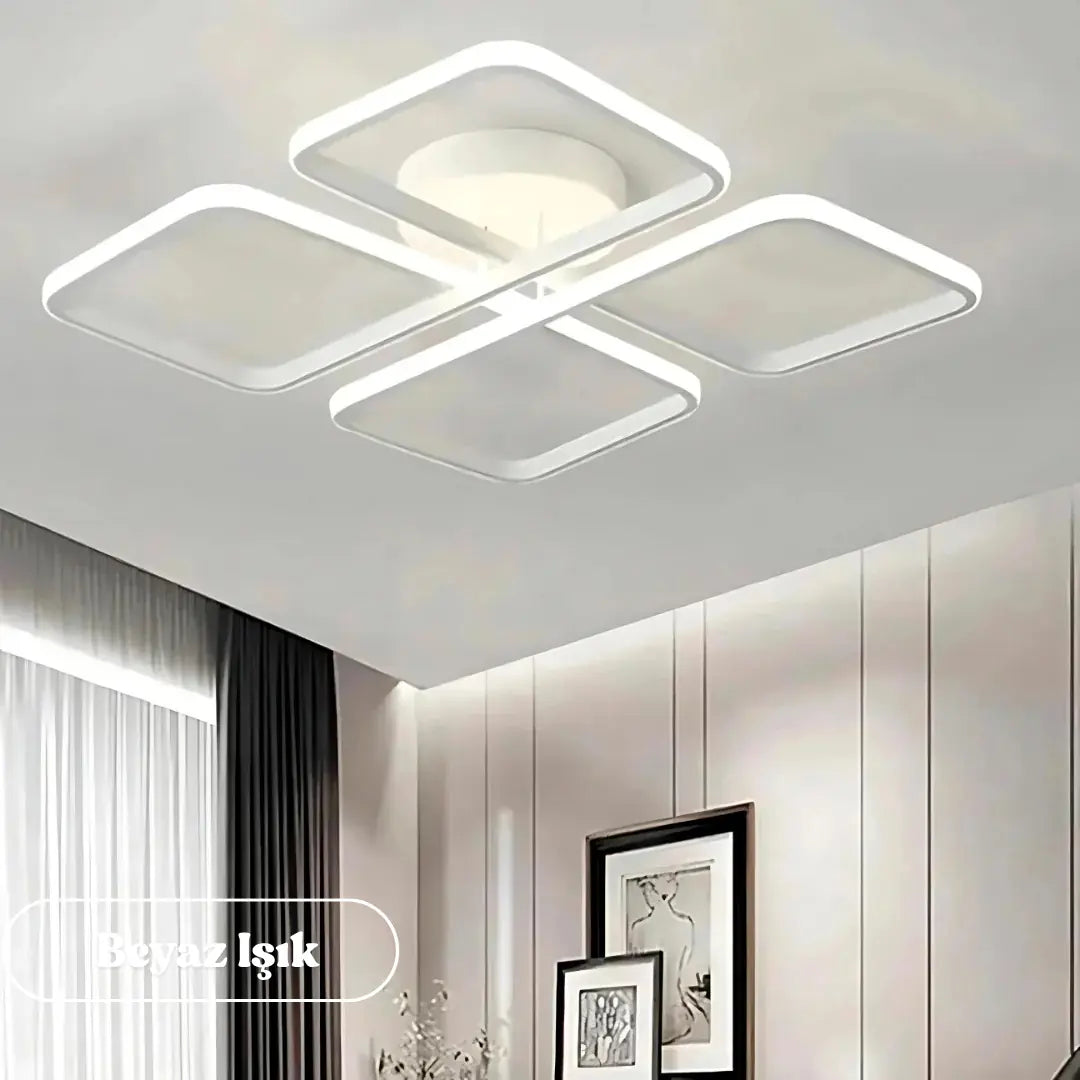 Novem Plafonyer Ultra Süper Power Ledli Tava Sıfır Avize BEYAZ IŞIK