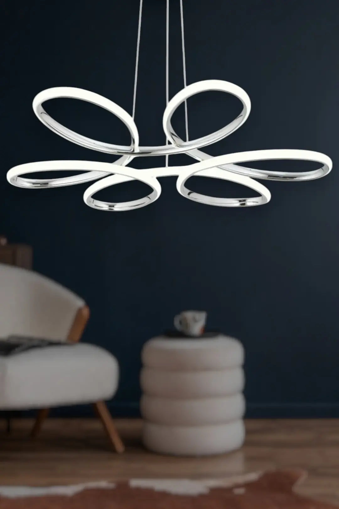Nipul Modern Sarkıt Avize Beyaz Power Led BEYAZ IŞIK