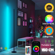 Valör RGB Lambader – 22 Işık Modu, Sınırsız Renk, Telefon ve Kumanda Kontrollü