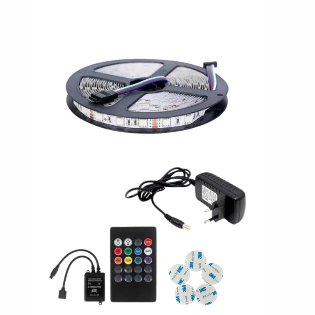 SESE DUYARLI RGB ŞERİT LED  KUMANDALI  ( ÖLÇÜ SEÇENEĞİ )