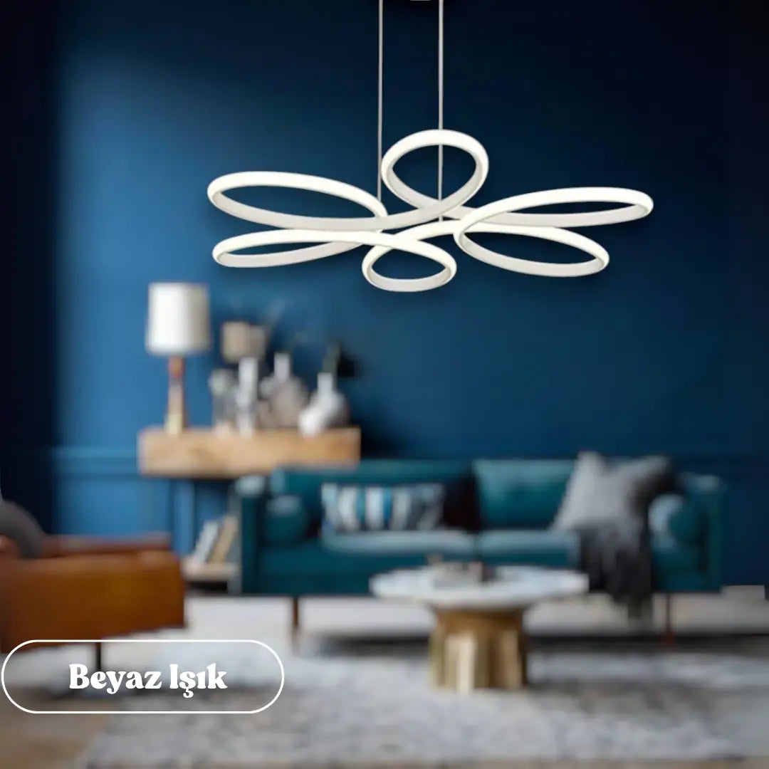 Nipul Modern Sarkıt Avize Beyaz Power Led BEYAZ IŞIK