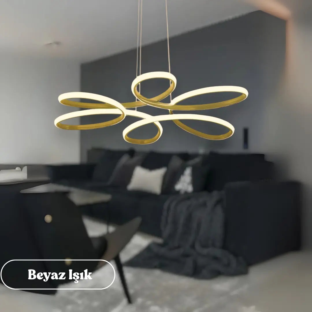 Nipul Modern Sarkıt Avize Beyaz Power Led BEYAZ IŞIK