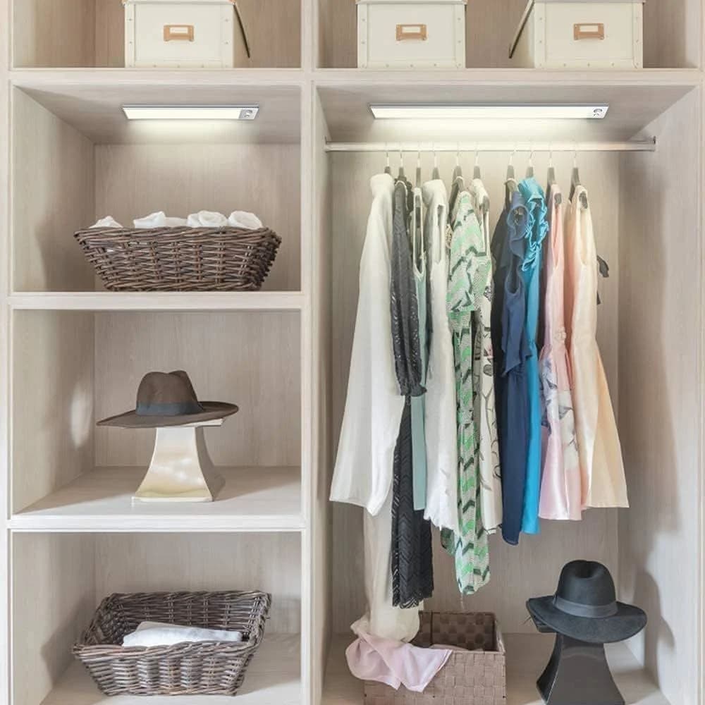 HAREKET SENSÖRLÜ 3 RENKLİ  DEKORATİF ŞARJLI APLİK  TAŞINABİLİR  BEYAZ  KASA ( ÖLÇÜ SEÇENEKLİ )