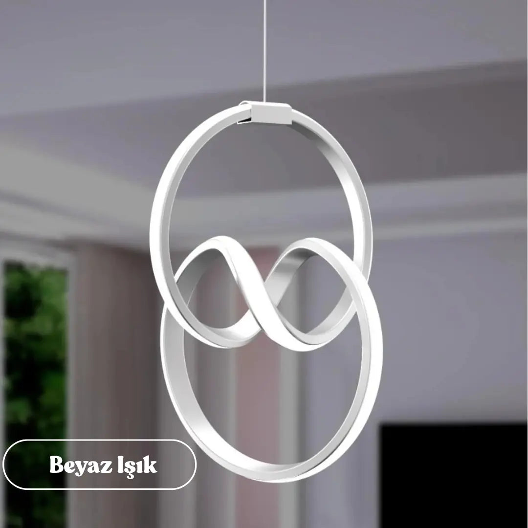 Emily Gri Tekli Sarkıt Led Beyaz Işık Ultra Ledli GRİ KASA - BEYAZ IŞIK