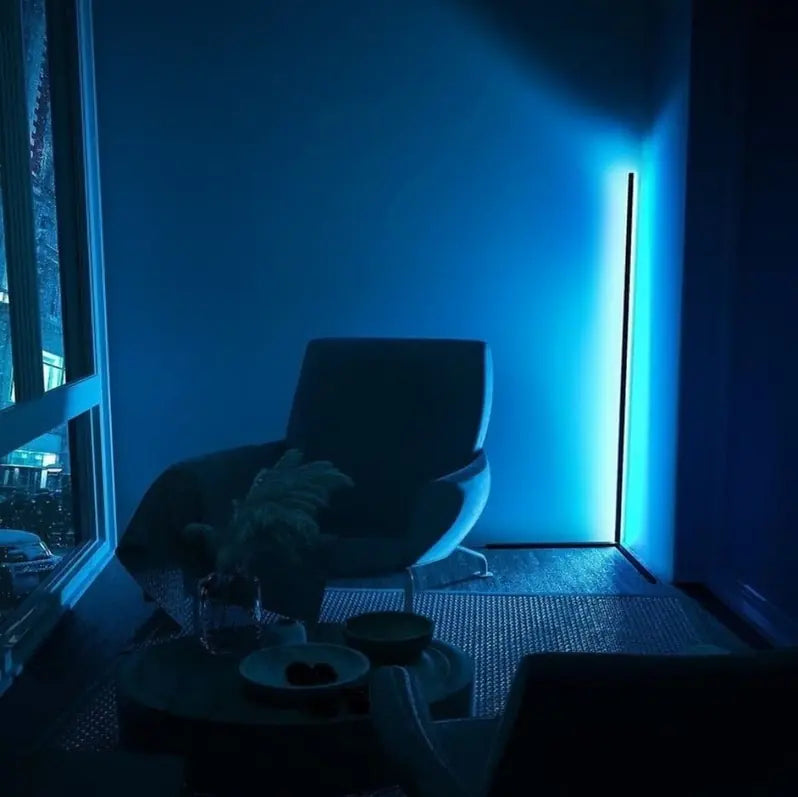 Auralux Akıllı ARGB LED Lambader – Kumandalı, 56 Işık Modu ve 4 Sabit Renk - 150 Cm