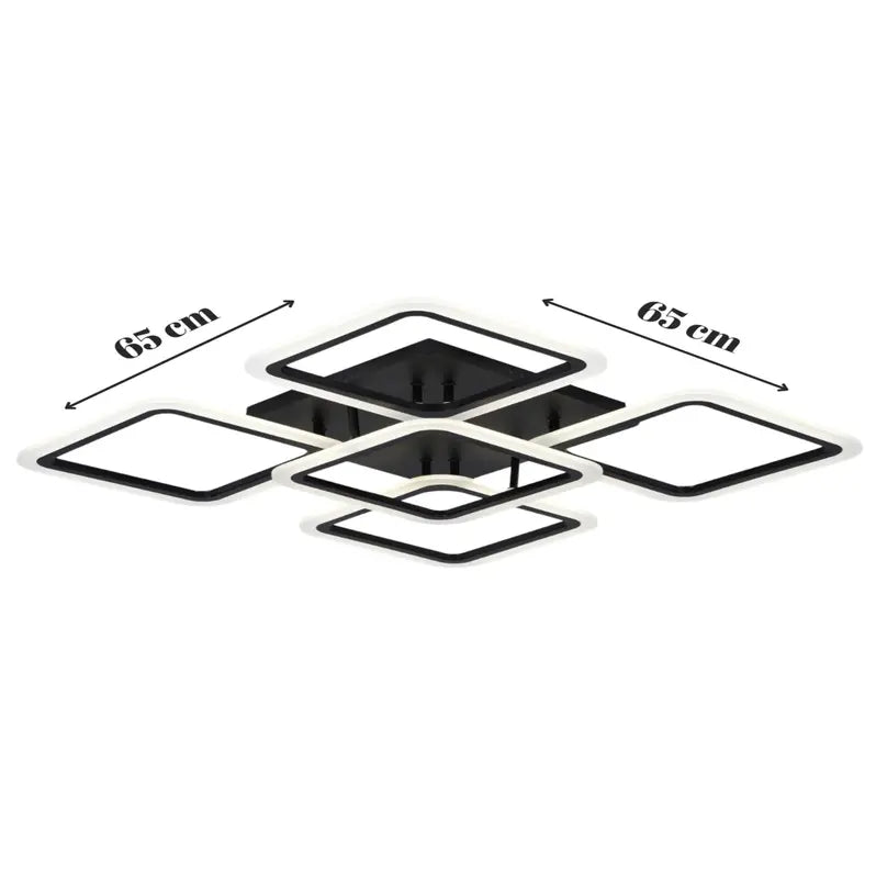 Toya 5'li Siyah Plafonyer Ultra Günışığı Ledli Avize